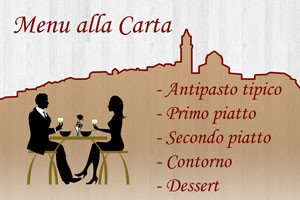 Iconografia Menu alla carta